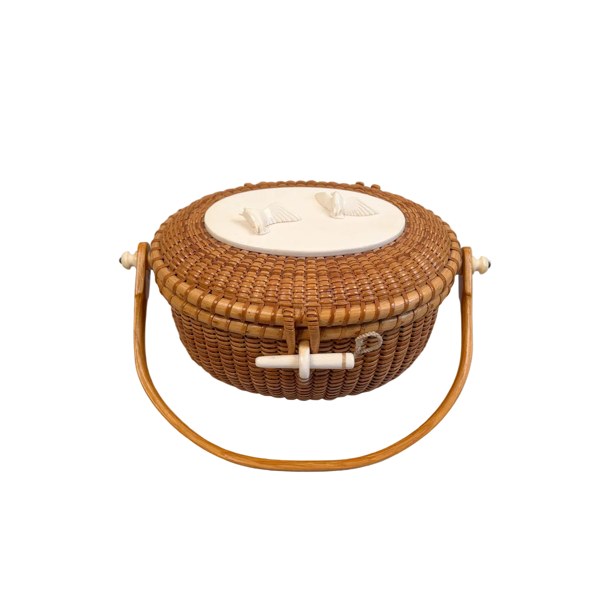 * vintage basket ❀ 両側 持ち手の * バスケット Vintage Nantucket 