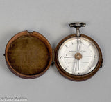 Antique Silver Pocket Compass - Bancks, London