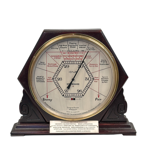 Rare oversized Stormoguide Barometer by Short & Mason
