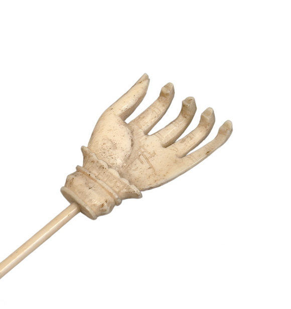 Antique Carved Bone Back Scratcher
