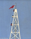Skeleton Tower Brant Point Painting by John Austin
