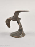 Vintage Bronze Seagull Sculpture by William F. Boogar Jr.