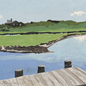 "Creeks with Dock" Painting by John Austin