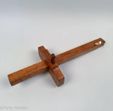 Antique Wooden Beading Tool with Whalebone Wedge