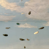 Folk Carved Whale Mobile by Irving Briggs