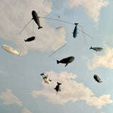 Folk Carved Whale Mobile by Irving Briggs