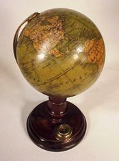 1840 Antique 4" Terrestrial Globe by C.Abel-Klinger