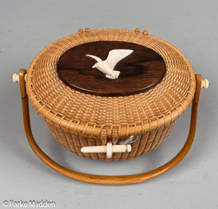 Vintage Nantucket Lightship Basket Purse by Stephen Gibbs