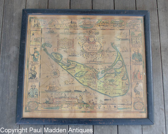 1926 Tony Sarg Map of Nantucket