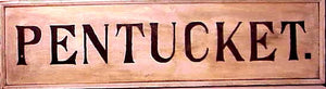 Antique Double Sided Sign from Nantucket Cottage
