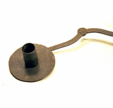 Antique adjustable cast iron candle holder