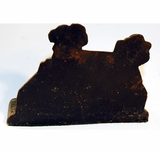 Antique American cast iron doorstop of a country cottage