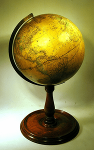 Antique American globe by Gilman Joslin