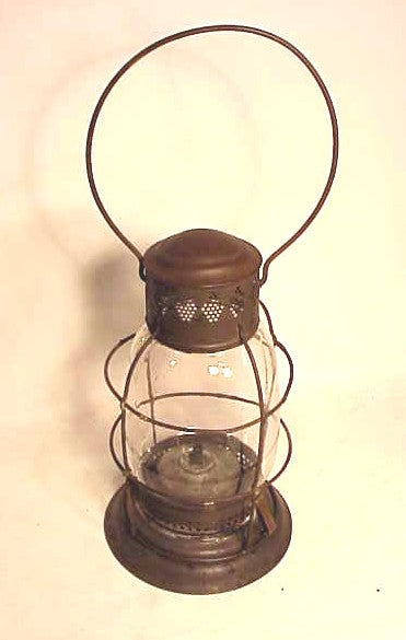 Antique American hand lantern circa 1860.