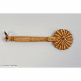 Antique American scrimshaw whalebone pie crimper