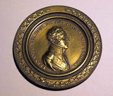Antique brass box cover King FERNANDO VII