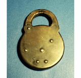 Antique brass padlock SAMSON