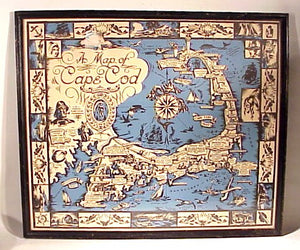 Antique Cape Cod map 1932