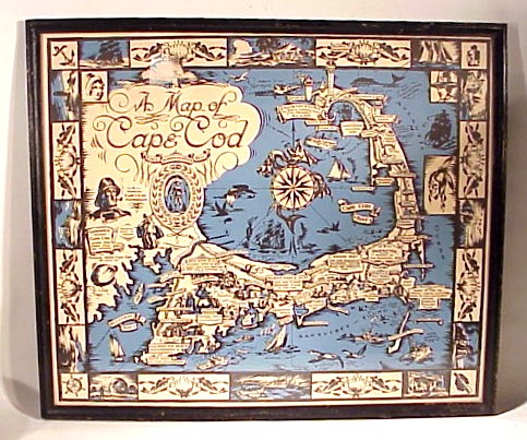 Antique Cape Cod map 1932