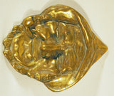 Antique cast brass FISHERMAN ash tray