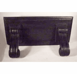 Antique classical designed black painted shelf