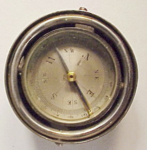 Antique gimballed magneitc compass
