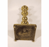 Antique heavy cast brass candlestick