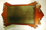 Antique mahogany Chippendale mirror.