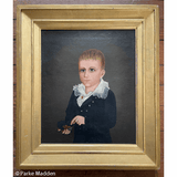 Antique oil on canvas portrait of Oliver C. Coffin, Nantucket