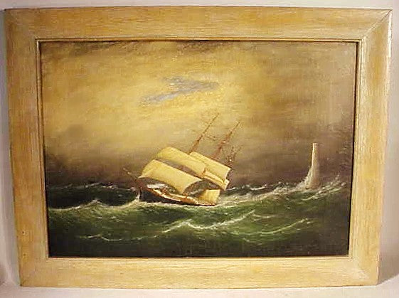 Antique oil painting by Clement Drew 