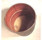 Antique painted wooden pail