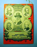 Antique SHAKER  ALMANAC booklet 1886.
