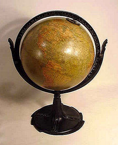Antique terrestial globe marked HAMMOND & CO.
