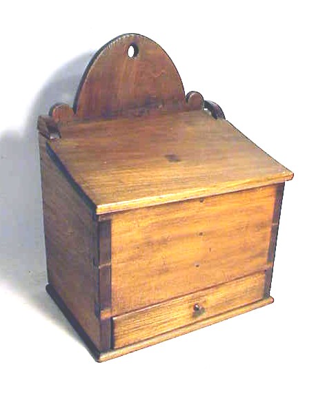 Antique wall box with drawer from Nantucket.