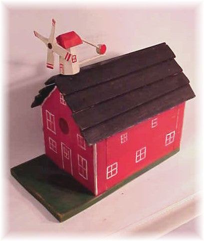 Cape Cod birdhouse with miniature weathervane