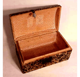 Charming papered pine dome box