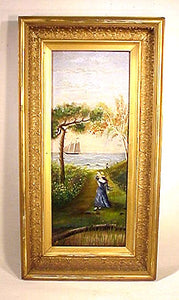 Folk art painting "SAILOR'S  FAREWELL"