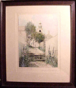 Original colored photograph of Stone Alley by H. Gardner