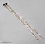 Pair Antique Scrimshaw Knitting Needles