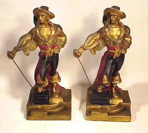 Pair of antique PIRATE bookends