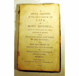 Rare American book MARY MITCHELL, of Nantucket 1812.