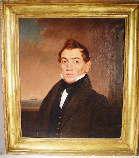 Rare and important portrait of Capt, Benjamin Sayer, Nantucket