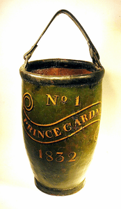 Rare antique Nantucket painted fire bucket