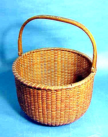 Rare Nantucket Lightship Basket dated 1896.