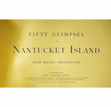 Rare Nantucket souvenir booklet "50 Glimpses"