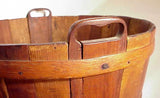 Rare Nantucket wooden tub circa 1860.