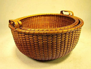Rare set antique Nantucket Lightship Baskets by Davis Hall