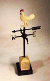 Vintage cast metal miniature weathervane on stand