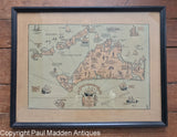 Vintage Martha's Vineyard Map - Tercentenary 1930