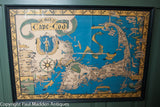 Vintage Melanie Elisabeth Leonard Map of Cape Cod